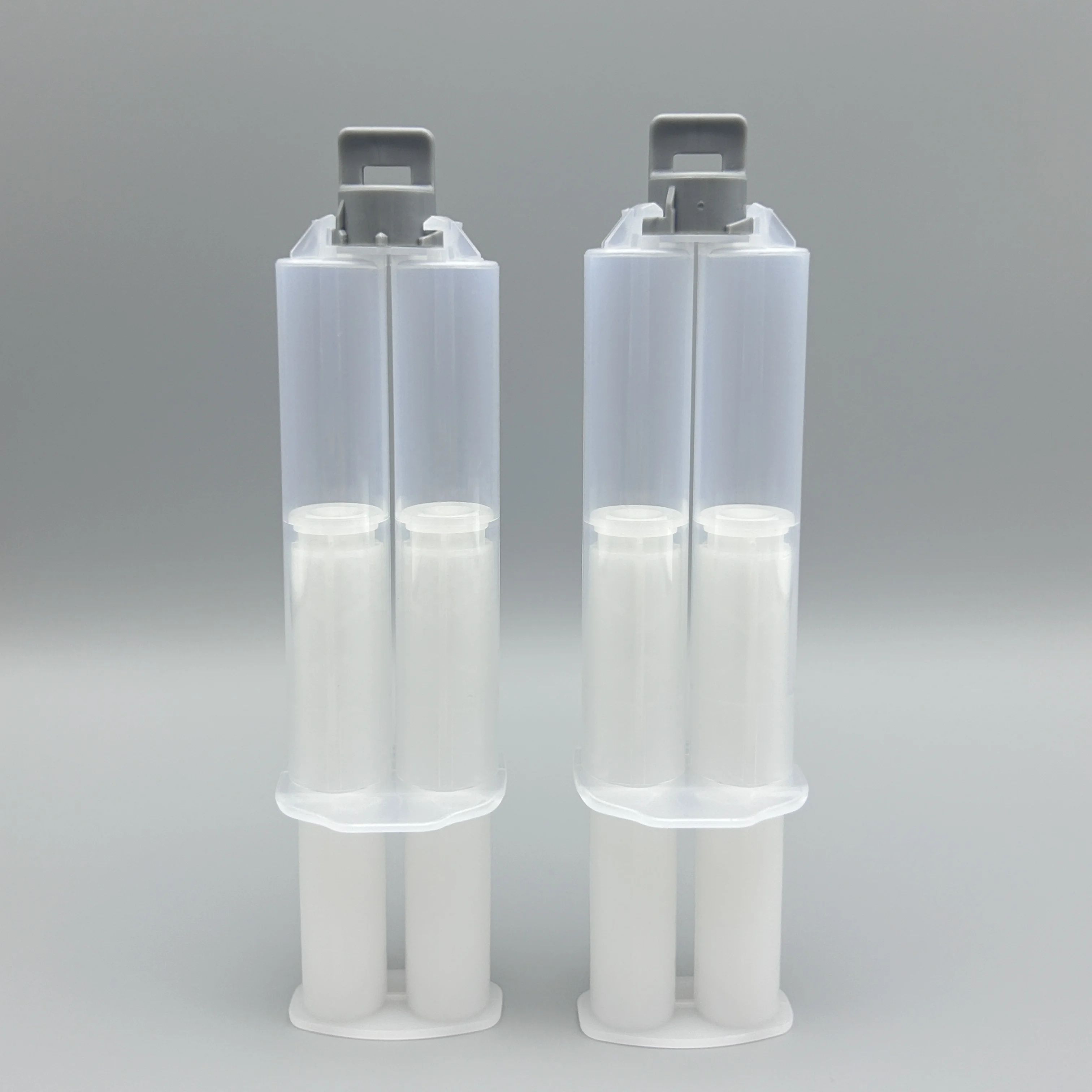 24ml Manual Ab Plastic Cylinder with Push Rod,Dual Glue Syringe Barrel