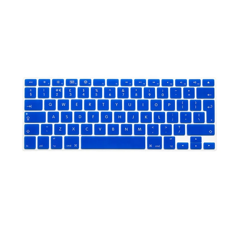 Цветная силиконовая наклейка на клавиатуру для M a c book Air 13 Pro 15 17 защитная