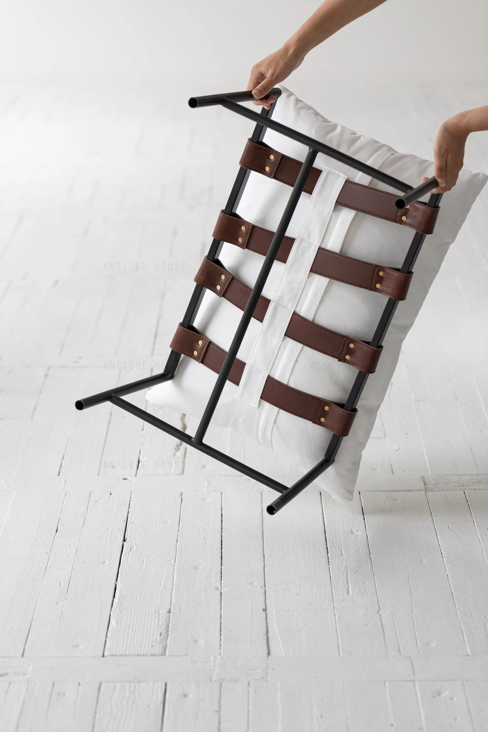 Mid century modern nordic vail ottoman antique boutique furniture wood living chair upholstered dining chair leisure chair