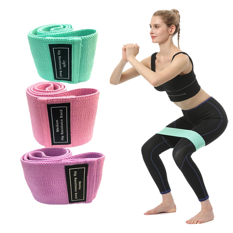 
Hip elastic bandStretch belt squat resistance belt hip plastic hip elastic ring exercise fitness with yoga pull belt set 