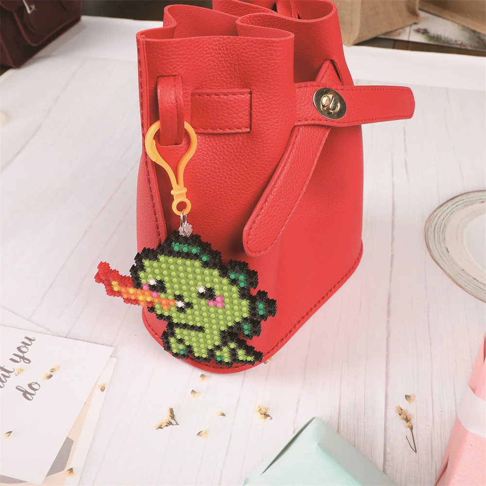 DIY kit 3D Kids Toys Handmade Puzzle hobby kit Children Blocks  Keychain building block