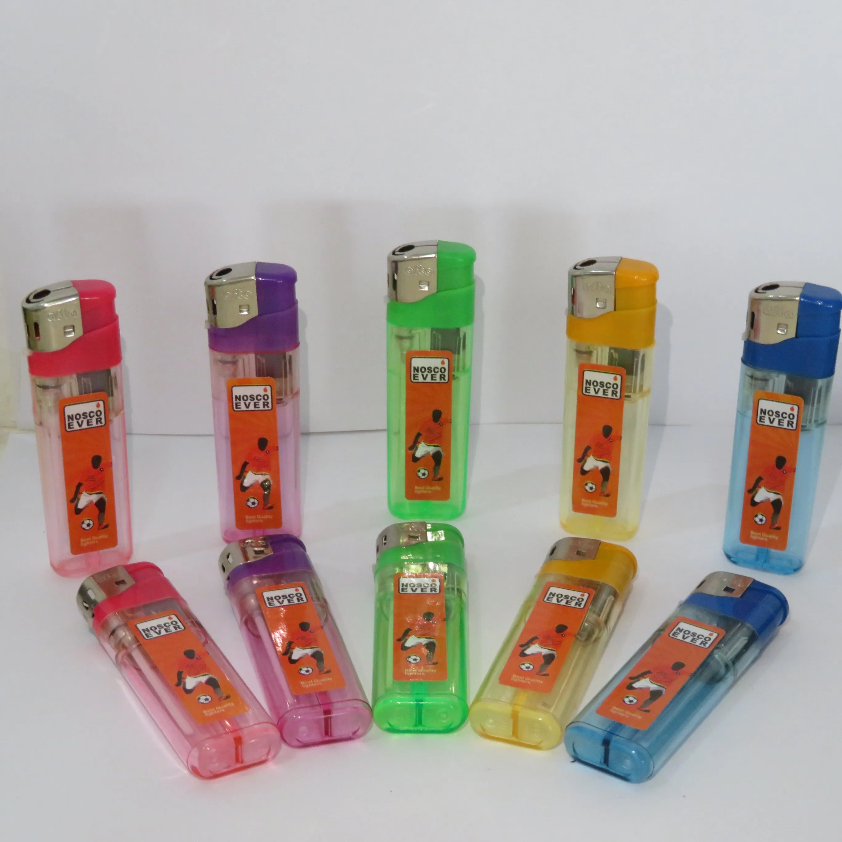 Cheapest Disposable Electric Lighter With Sticker Gas Lighter