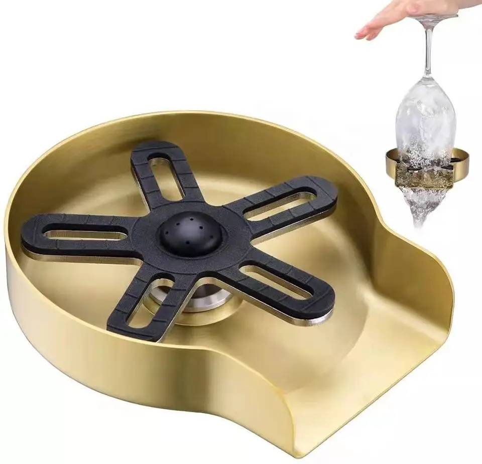 High Pressure Glass-cup-washer-rinser-Glass Rinser And Automatic Cup Bottle Washer For Kitchen