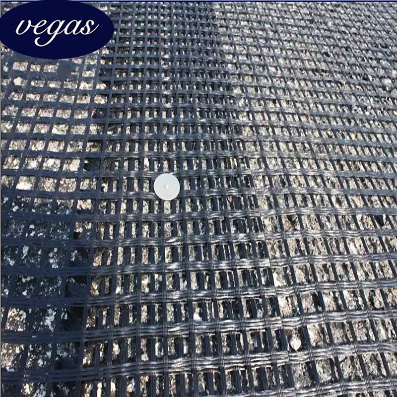 30-200KN High Tensile Strength Biaxial Fiberglass Geogrid for Road and Reinforced Cement Pavement