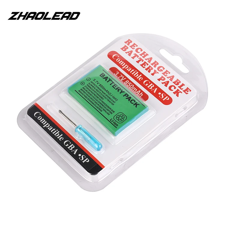 ZHAOLEAD AGS-003 Game Accessories 850mAh 3.7V Li Ion Rechargeable Rechargeable Backup Battery For GBA SP Battery