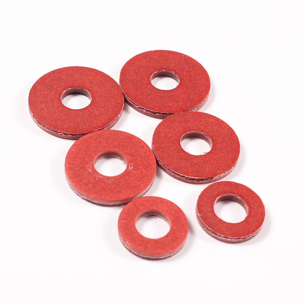 DIN125 Metic Red Vulcanized Insulation Paper Washer Red Fiber Flat Washer