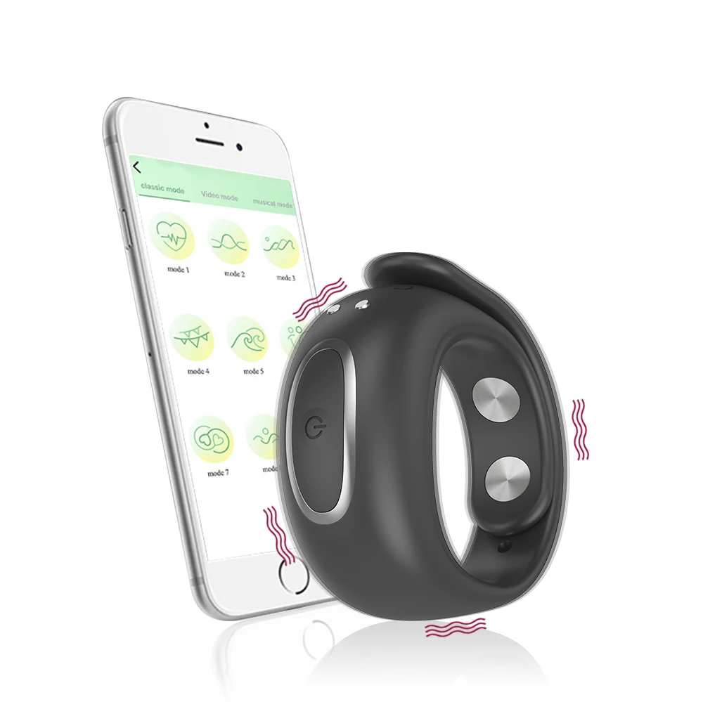 Hot selling adult toys wireless wearable vibrator pulse massage masturbation vibration lock ring for man