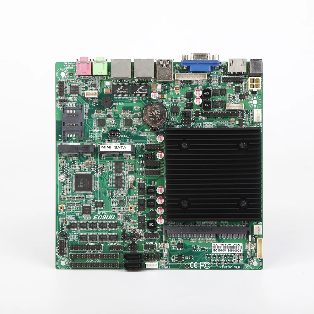 безвентиляторный Intel celeron J1900 J1800 двойной 4 ядра 2 lan DDR3 8 Гб мини itx промышленных мини ПК материнская плата