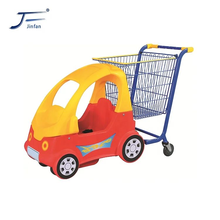 Supermarket kiddy children shopping cart mall car trolley for kids