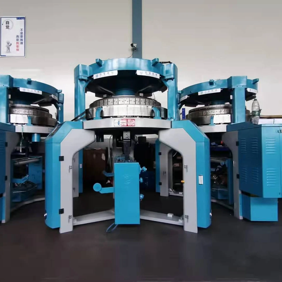 WANBAO  High Speed Automatic Open Width Interlock Jacquard Circular Double Jersey Knitting Machine