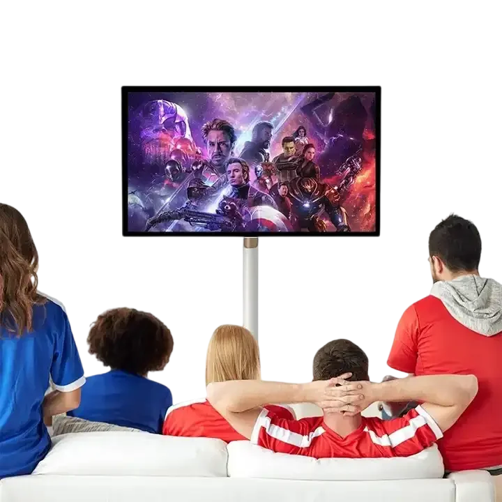 22 Inch Stand By Me Indoor Lcd Wireless Display Smart Capacitive Touch Rechargeable Rotatable Moveable Smart Tv