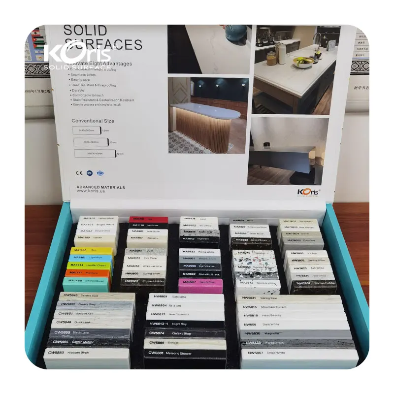 Saudi Arabic pure and modified 3660*760 acrylic solid surface sheet artificial stone