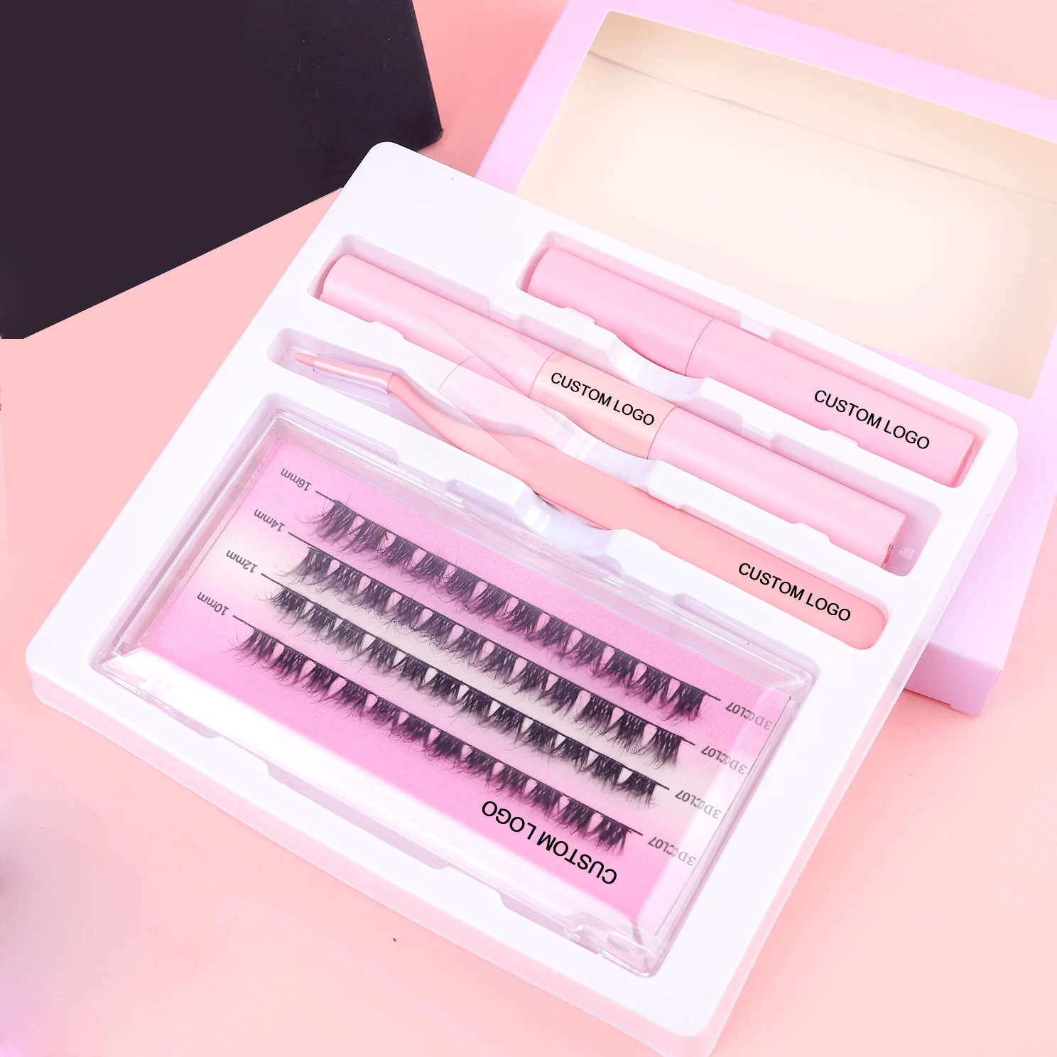 Lash clusters diy segment lashes Natural look eyelash extension Easy fan eyelash D curl 3d cluster DIY cluster lashes