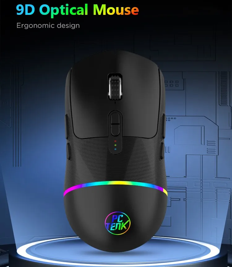 2.4G USB Computer Gaming Mouse RGB Color LED Backlit Rechargeable Silent Wireless Gaming Mouse For PC Laptop