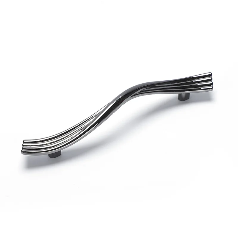 Custom Furniture Hardware Pull Wave Twisted Unique Door Knob  Kitchen Accessories Wardrobe Handles For Cabinet