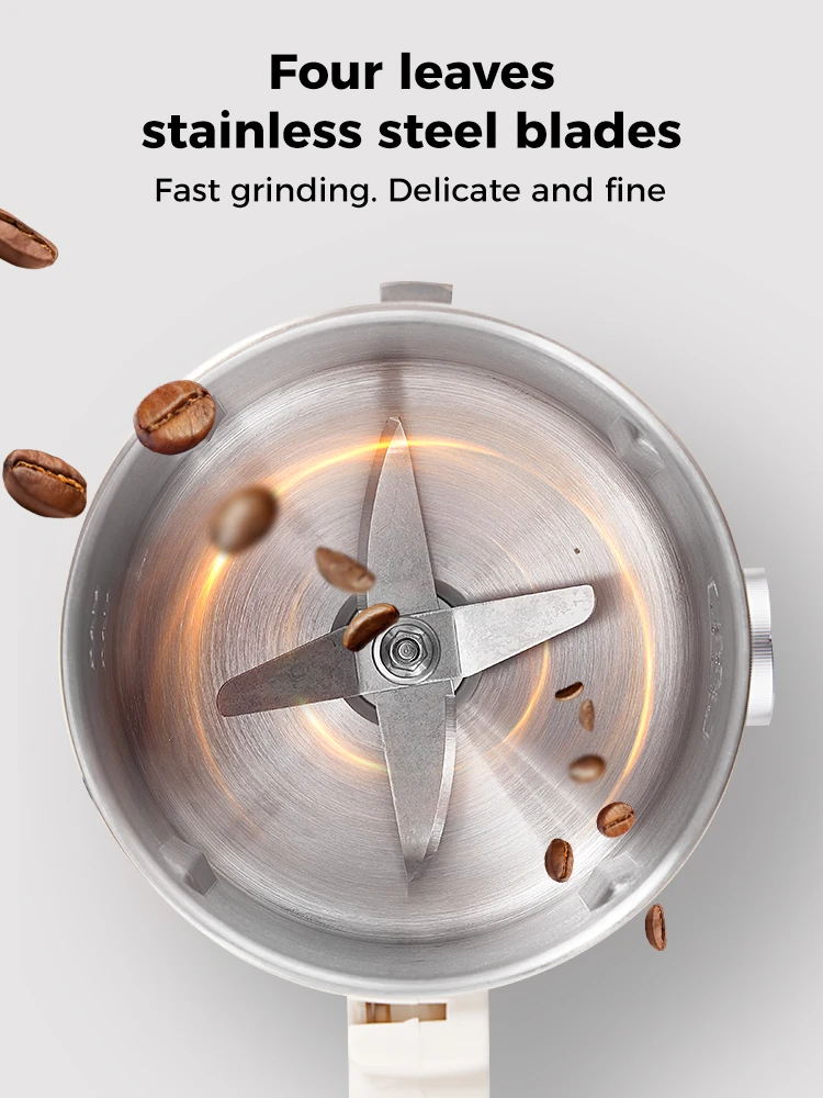 Multifunctional electric grinder blender stainless steel powder grinder coffee bean mill dry 500g ingredient food processor