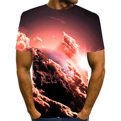 Dropshipping Cute Cartoon Printed 3D Tshirt Visually Striking Dazzling Colours Men 3D Embossed Printing Tshirts
