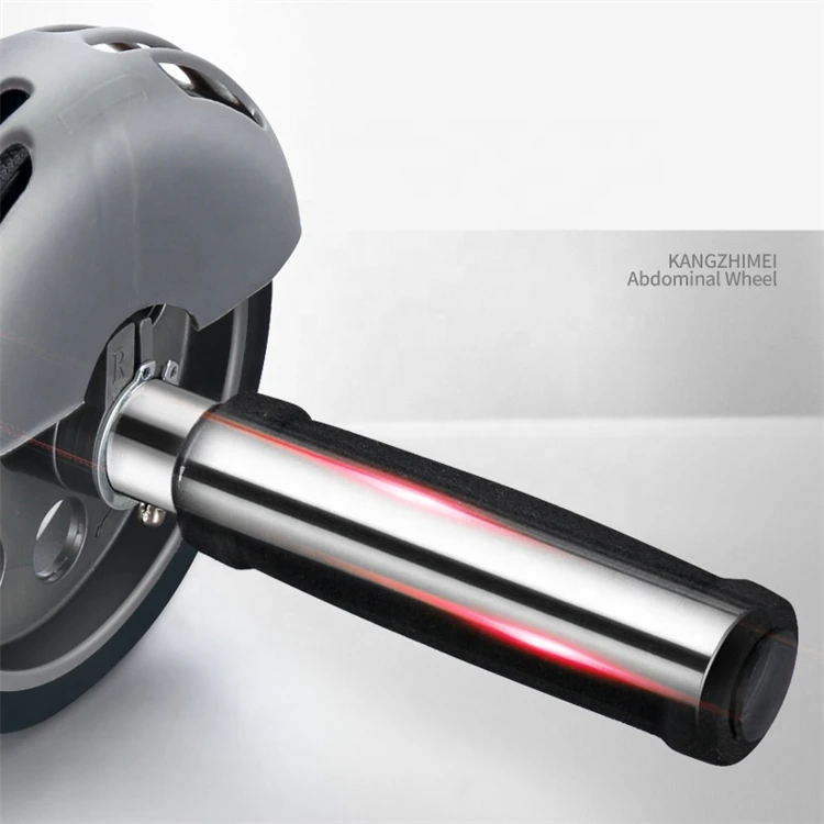 2021 New Silent Fitness Push-Up Wheel Abdominal Muscle Trainer Double Wheel Portable Automatic Rebound Abdominal Wheel