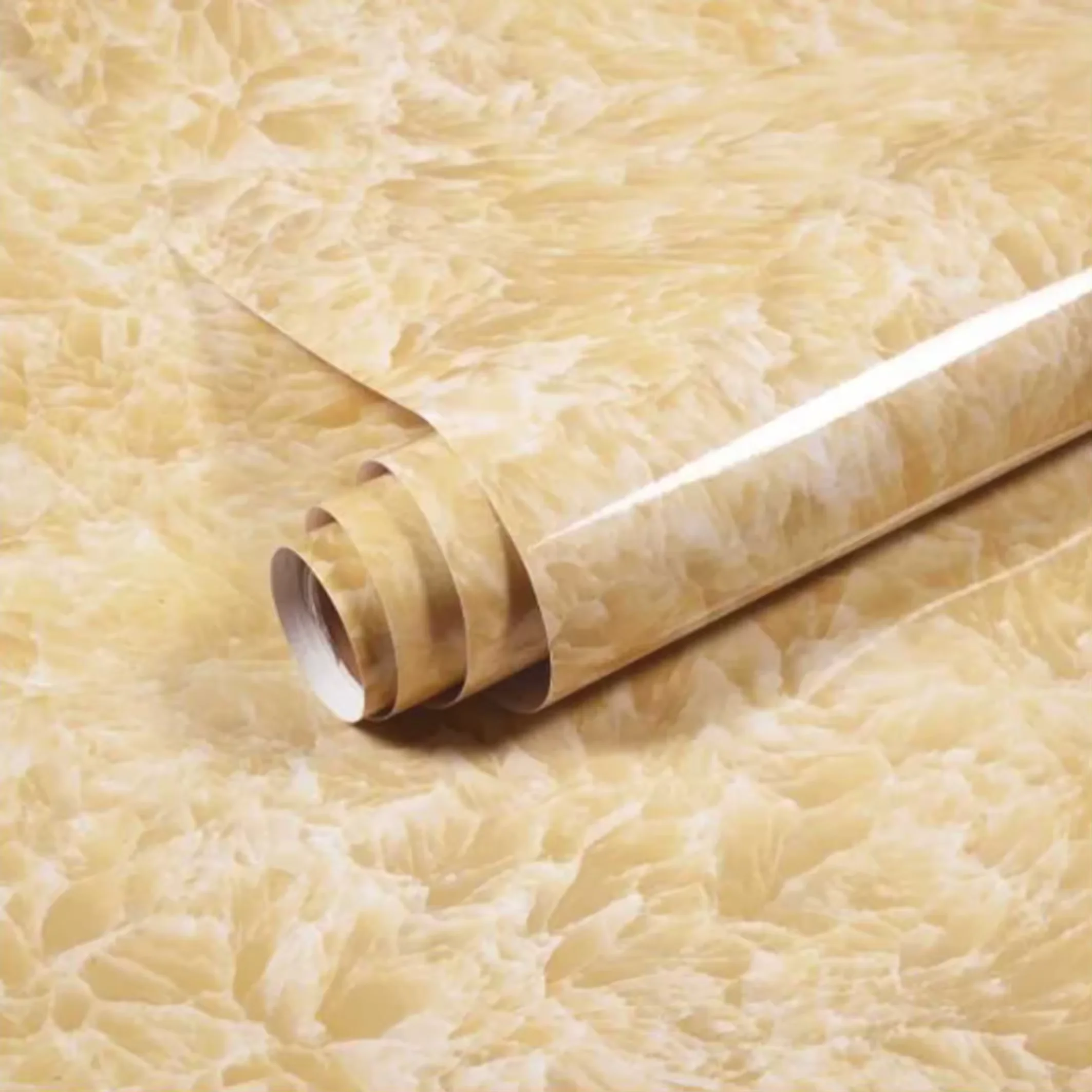 Kitchen Marble Film Plastic bubble resistant marble PVC film for hot pressing wall decor