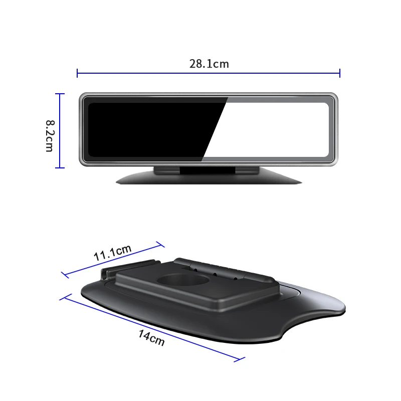4chs AHD1080P рекордный 12-дюймовый сенсорный экран зеркальная Автомобильная камера подходит 9-36 В источник питания и 512 г SD-карта