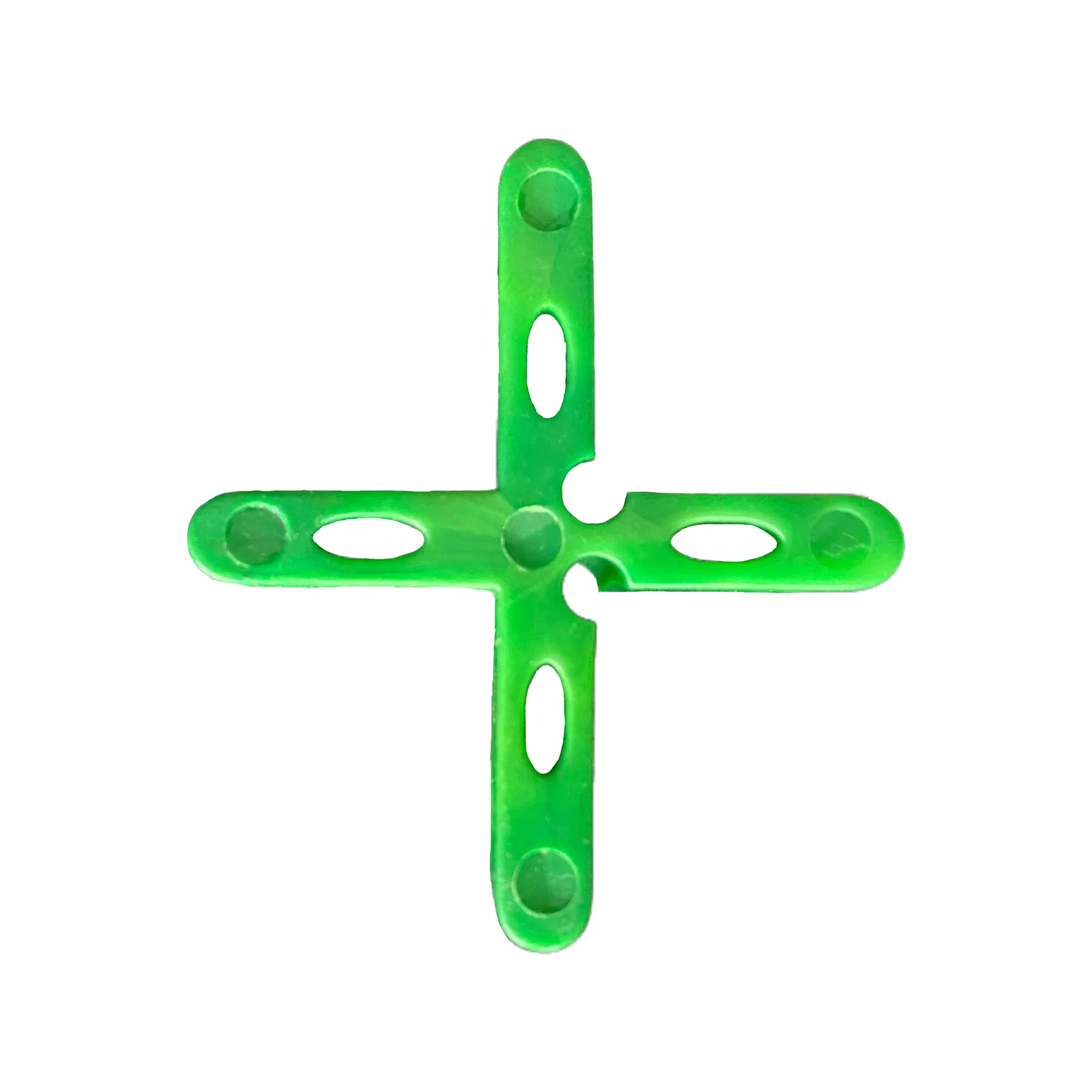 1/8 Inch Green Tile Spacers Cross Shape Tile Leveling System For Floor