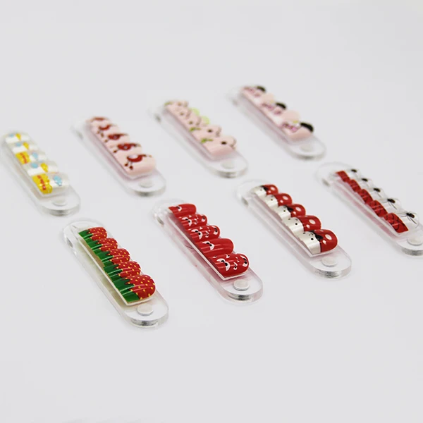 Small Size Nail Children Press On Nails Short Cute Kids False Nails