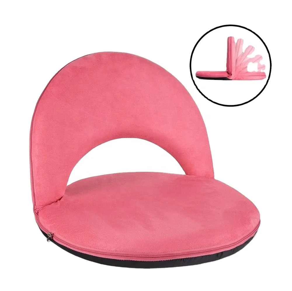 JKY Furniture Best Rated Multipurpose Adjustable Floor Folding Sofa Chair Cushioned Recliner Ergonomic Lounge Chair For Ground