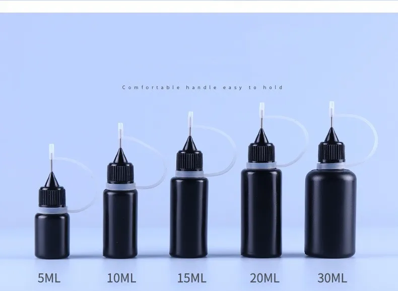 Plastic Painting Glue Dropper Needle Bottle 10 ml Needle Tip Applicator Bottle Empty Needle Tip Squeeze Bottle For DIY Craft