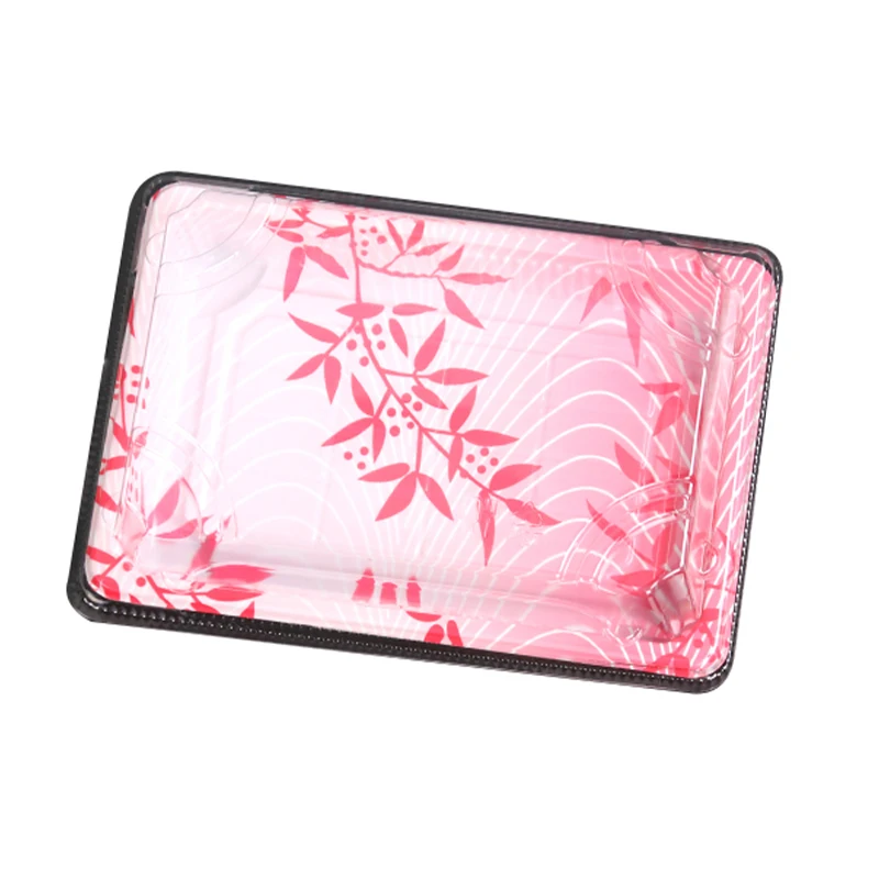 custom printing packaging food sushi boxes/plastic sushi blister trays containers