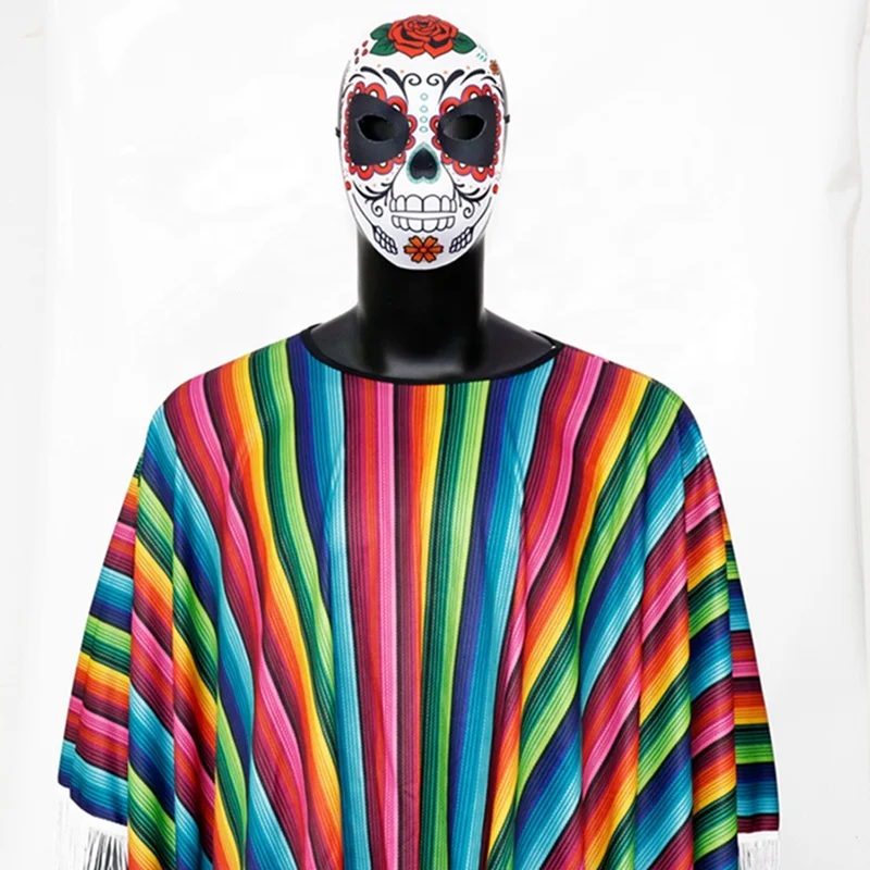 Halloween Undead Skeleton Flower Mask, Day of the Dead cosplay masquerade spooky party holiday  decoration Mexican style Venice