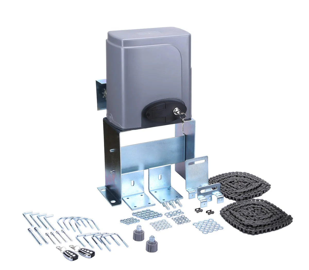 Aayee  Chain Drive Sliding Gate Opener 600kg Slide Gate Motor Sets With Remote Controls for Sliding Gate