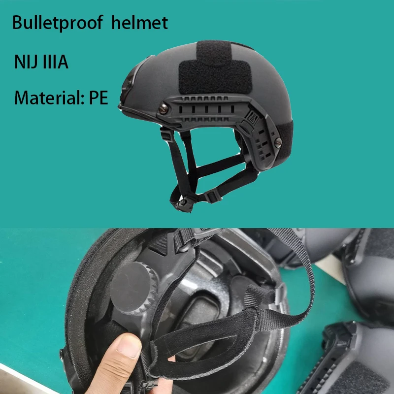 
Army Combat Protective Sports Helmets NIJ IIIA FAST Tactical PE Bulletproof Ballistic Helmet Paintball Sports Accessories 