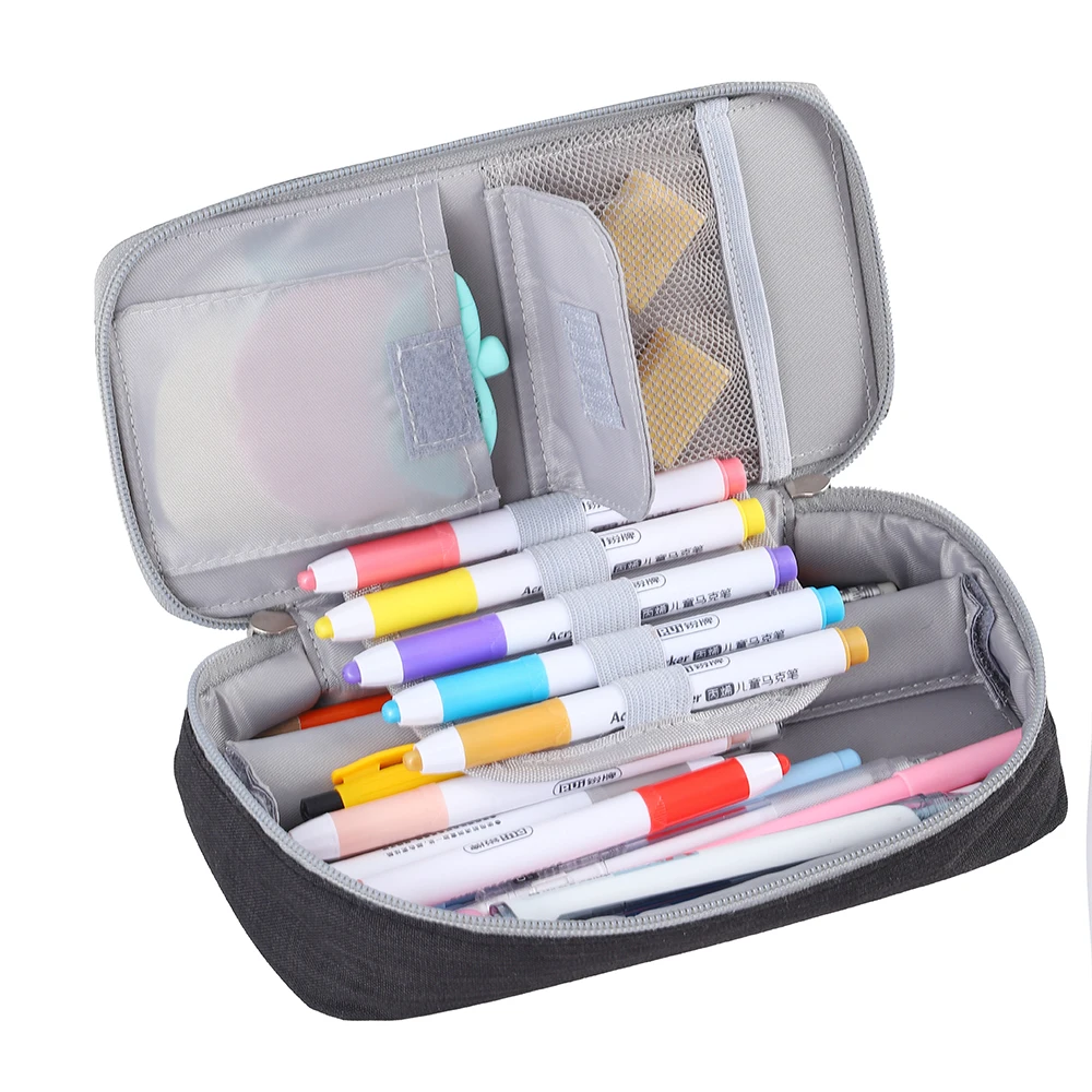 Custom Pencil Case Pen Case Oxford Stationery Box for Desk Supplies Organization