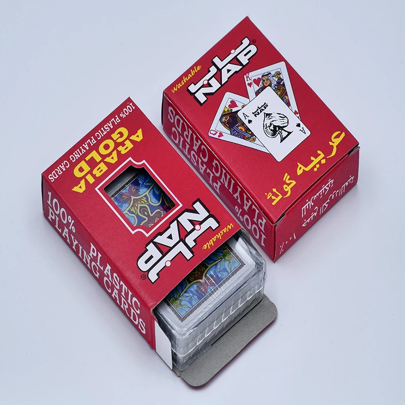 Professional factory custom standard index NAP plastic poker cards waterproof pvc playing cards