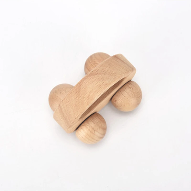 Baby Educational Toys 0-3 Years 1PC Toys For Babies Beech Car Dog Pony Infants Developmental Newborn Gifts Wooden Car Puppy Cart
