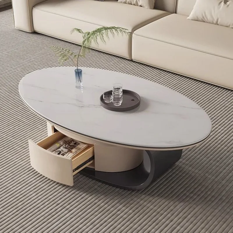 New arrive indoor design wood drawer coffee table and side table set stainless steel furniture