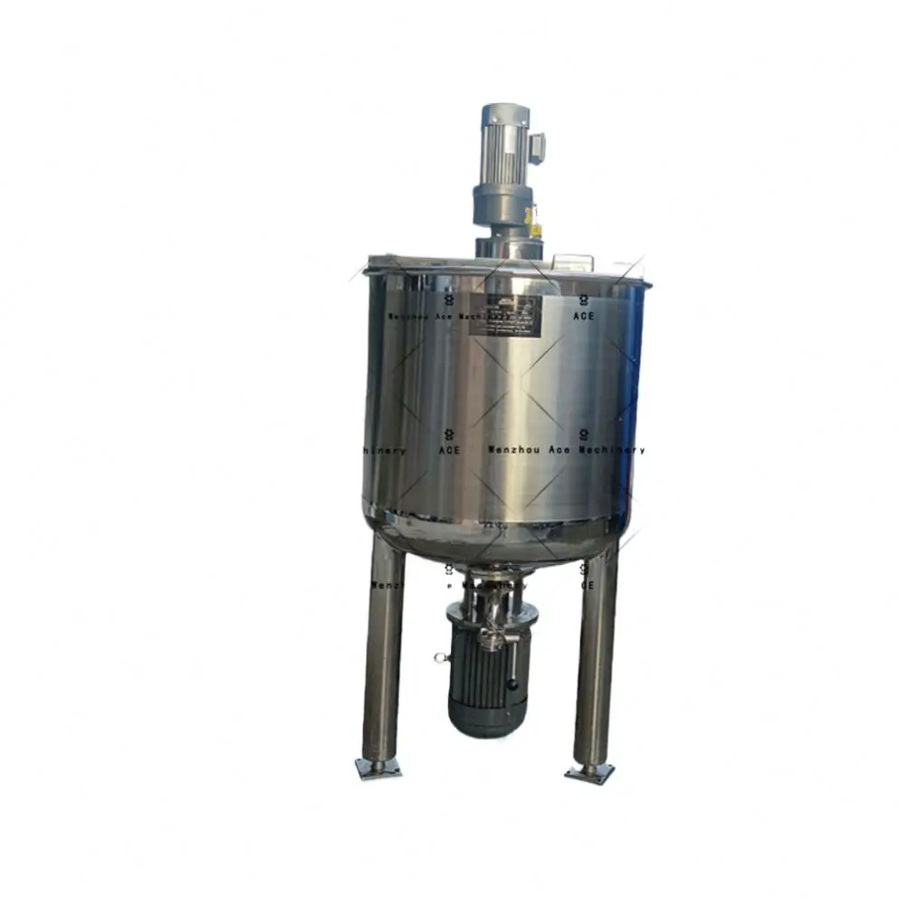 1000L Food Grade Mixing Tank Mixer For Mayonnaise Ketchup And Sauces With Homogenizer Emulsifier Machine
