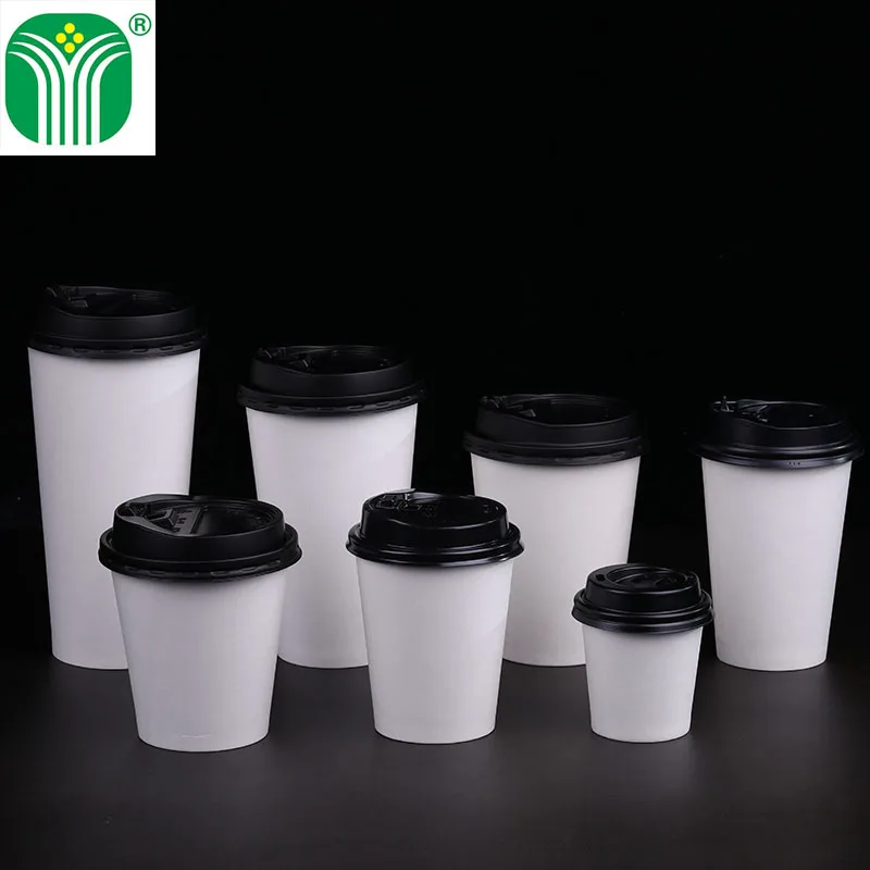 Source Factory Logo Custom HOT DRINK PAPER Cup commercial reception drinking water office commonly used single-layer Cup