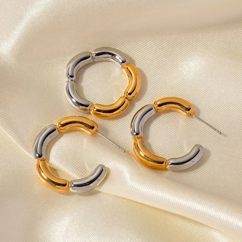 High quality 18k Gold-plated Flower Color Type-C Waterproof Stainless Steel Flower Rings For Girls