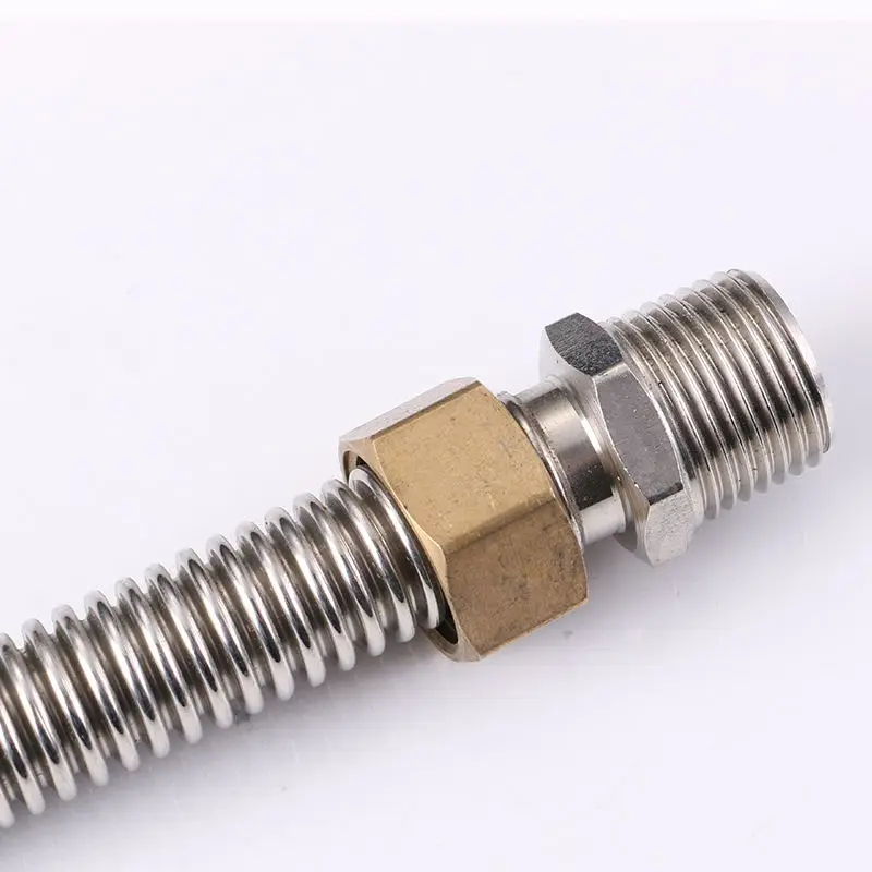 Stainless Steel Metal Hose Flexible Pipe Corrugated Braided Gas Hose High Pressure Stainless Steel Hose