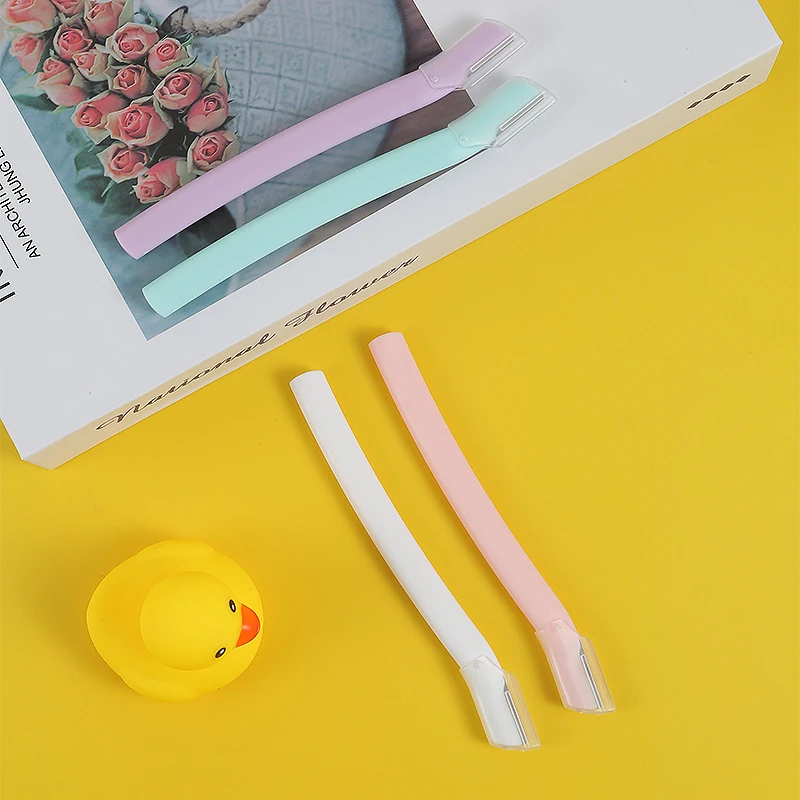Eco-friendly Facial Hair Remover Tool Derma Razor Biodegradable Eyebrow Trimmer for Women