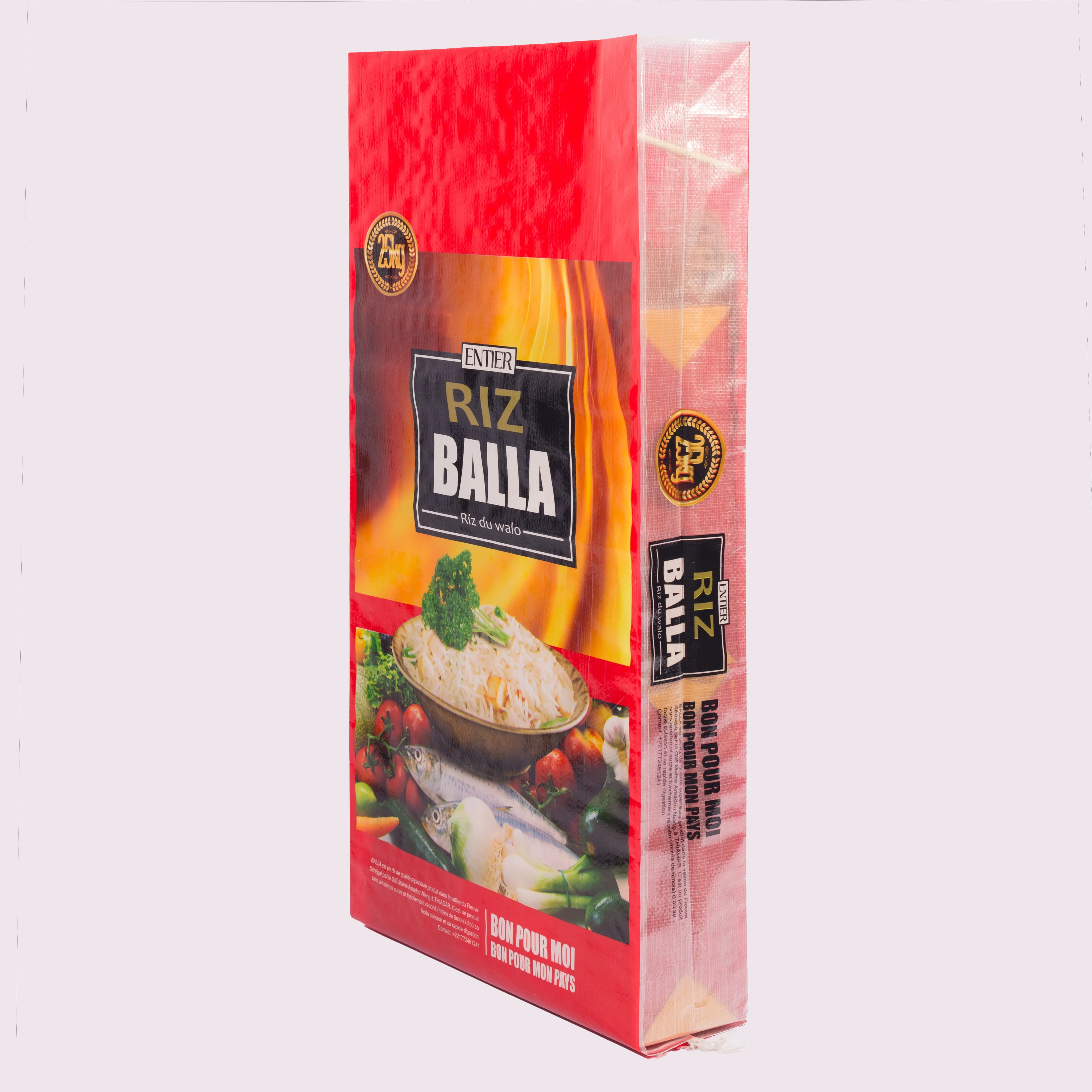 rice bag 25kg packaging pp bags laminated rice sack packing 49kg
