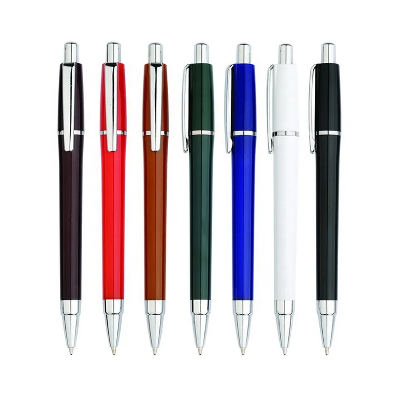 Promotional Frosty School Ball Pen, Plastic Ballpoint Pen for Office