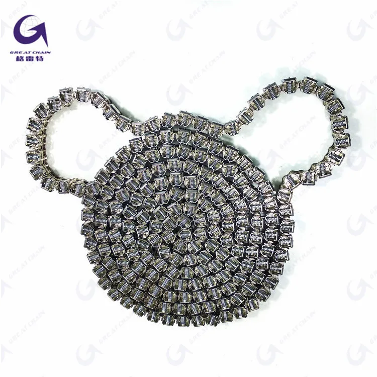 08B 10B Gripper Roller Chain Stainless Steel Conveyor Roller Chain clip film chain