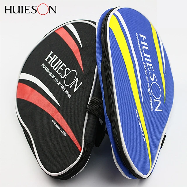 HUIESON Cheap Hold 2 Rackets Custom Print Logo Ping Pong Case Table Tennis Racket Bag