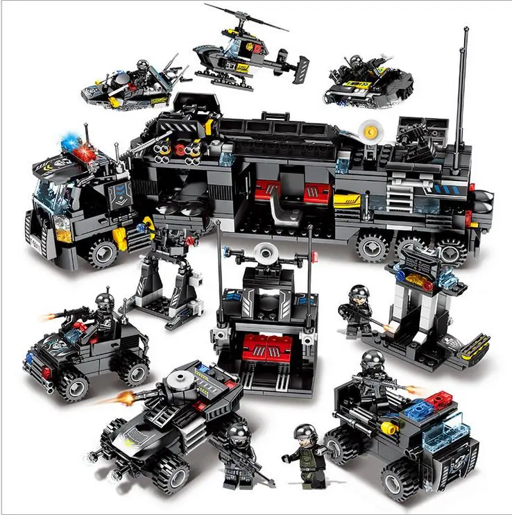 
Educational 1 set/3 change, 3D Transformable Superhero Robot Building Blocks 