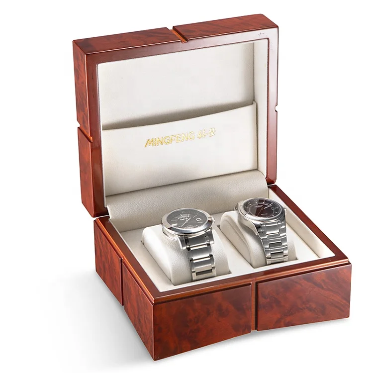 Custom made  high- glossy lacquering wooden watch display box square watch box rollex watch box