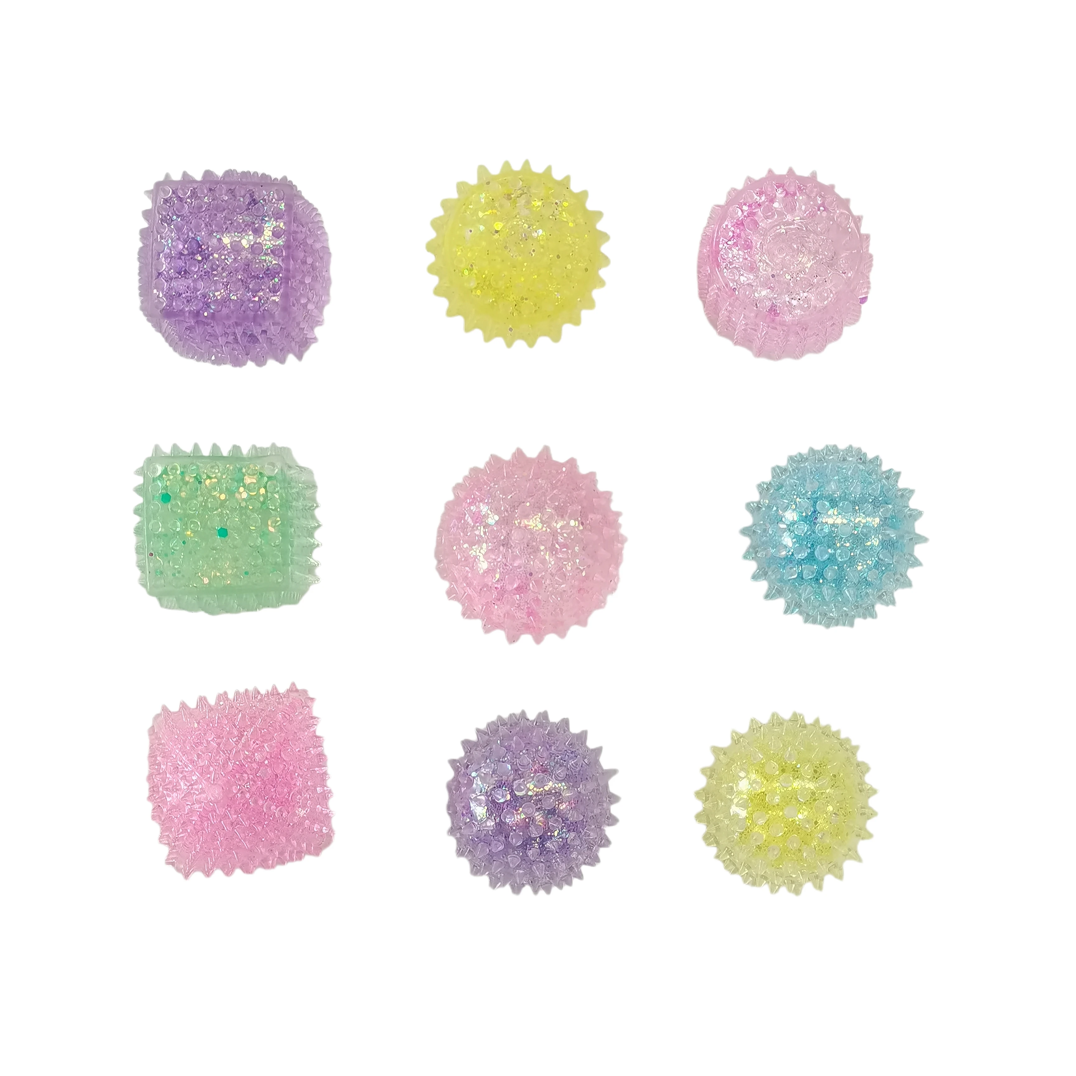 2024 New Design Tension Relief Toys Hand Exercise Balls for Relax Ice Cube Stress Ball for Children Party Favor