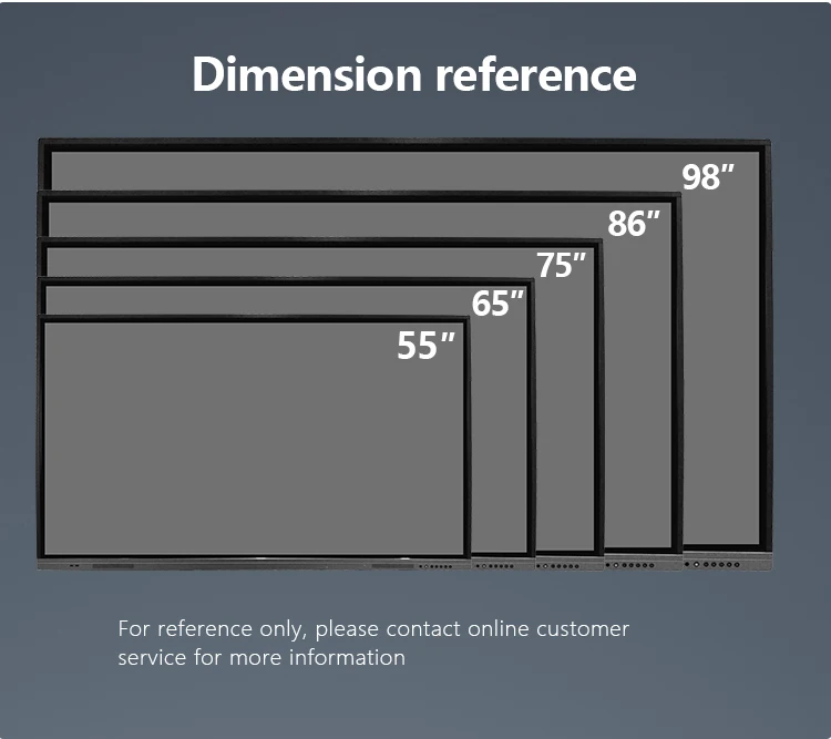 65 75 86 98 Inch HD LCD Display Touch Screen Conference White Board Educational Equipment Interactive Smart Whiteboard