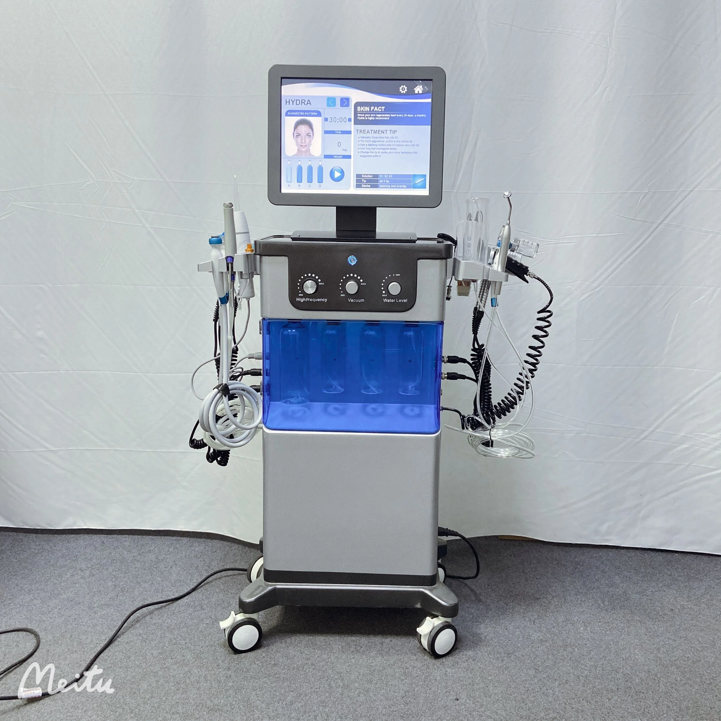 Professional 14 In 1 Facials PDT Light Therapy Wrinkle Remover Hydra Machine Facial Oxygen Infusion Machine